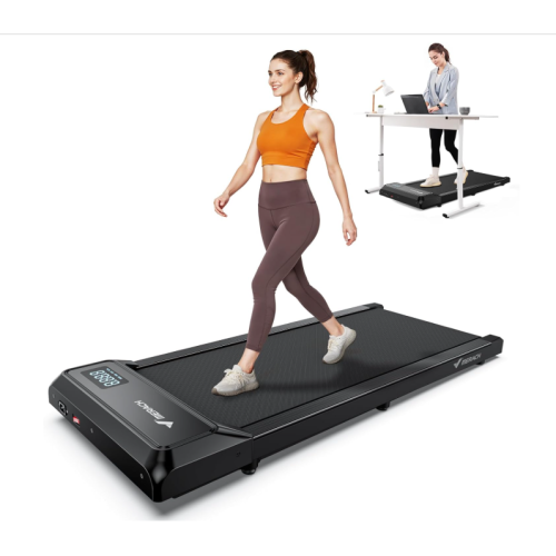 MERACH Walking Pad, Under Desk Treadmill, Portable Mini Treadmills for Home, Seamless One-Piece Molding Design, 265LBS Walkpad with Remote Control, APP, LED Display