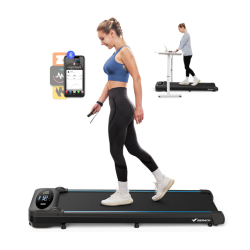 Walking Pad Treadmill for Home, Under Desk Treadmill, Walking Treadmills 3 in 1 for Home/Office, 265LBS Capacity, 2.75HP Portable Treadmills with Magnetic Remote Control, LED Display